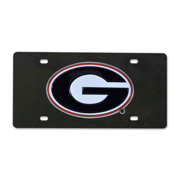 fanmats University of Georgia Black Diecast License Plate