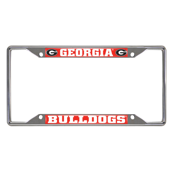 fanmats University of Georgia Chrome License Plate Frame