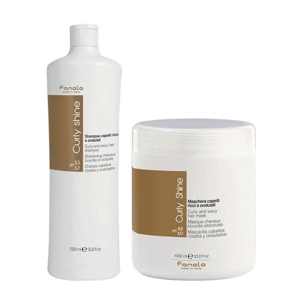 fanola Fanola Curely and Wavy Shampoo & Mask Twin Pack 2 x 1000ml