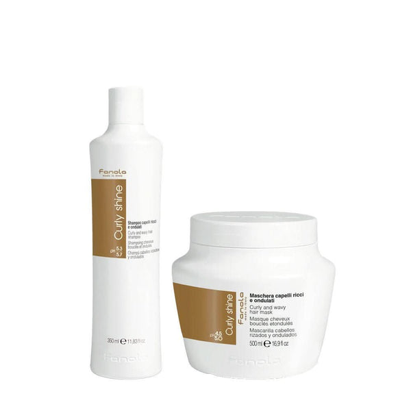 fanola Fanola Curly and Wavy Shampoo & Mask Twin Pack 350ml + 500ml