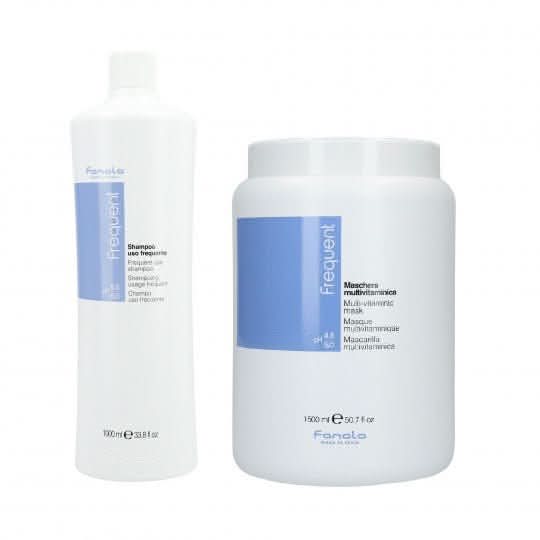 fanola Fanola Frequent Shampoo & Multivitamin Mask Twin Pack 1000ml + 1500ml