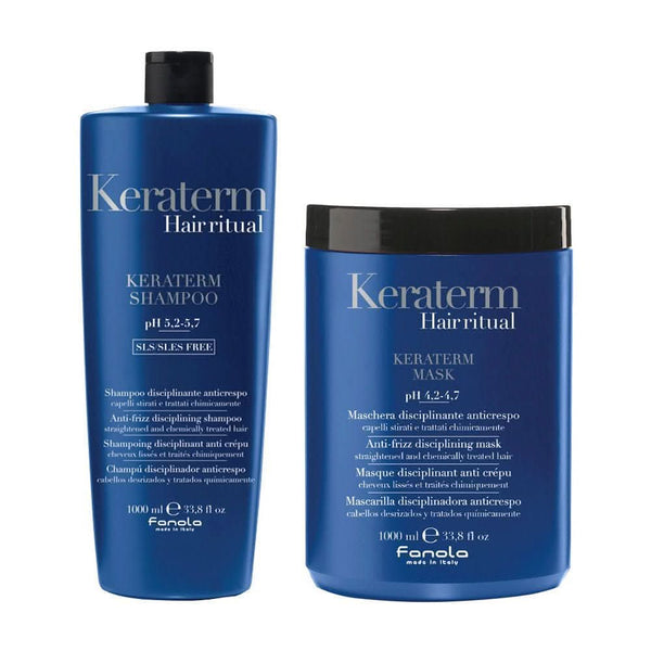 fanola Fanola Keraterm Shampoo & Mask Twin Pack 2 x 1000ml