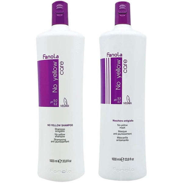 fanola Fanola No Yellow Shampoo & Mask Twin Pack 2 x 1000ml