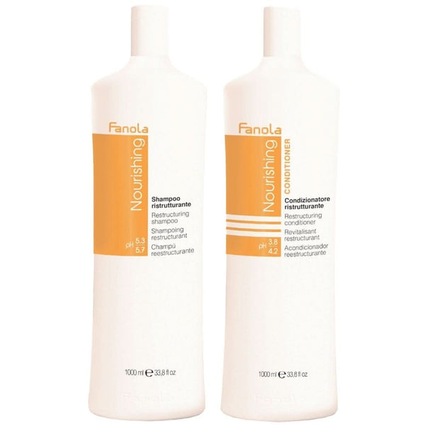 fanola Fanola Nourishing Restructuring Twin Pack Shampoo+Conditioner 1000ml