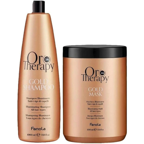 fanola Fanola Oro Therapy Keratin & Argan Oil Shampoo & Mask Pack 2 x 1000ml