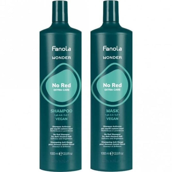 fanola Fanola Wonder No Red Shampoo & Mask Twin Pack 2 x 1000ml