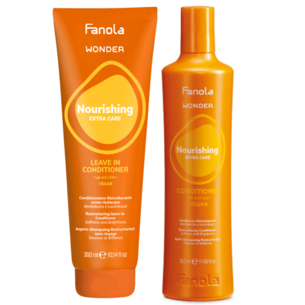 fanola Fanola Wonder Nourishing Restructuring Leave-in Conditioner 300ml + 350ml Conditioner