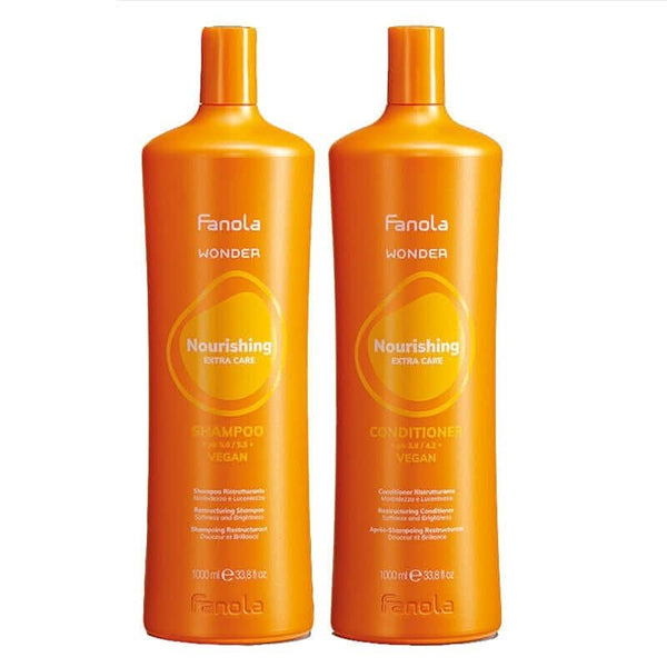 fanola Fanola Wonder Restructuring Conditioner & Shampoo Twin Pack 2x1000ml fanola Fanola Wonder Restructuring Conditioner & Shampoo Twin Pack 2x1000ml