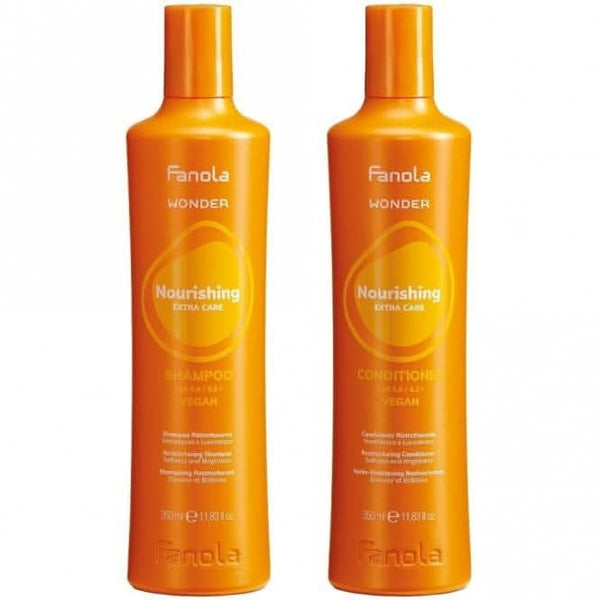 fanola Fanola Wonder Restructuring Shampoo & Conditioner Twin Pack 2 x 350ml fanola Fanola Wonder Restructuring Shampoo & Conditioner Twin Pack 2 x 350ml