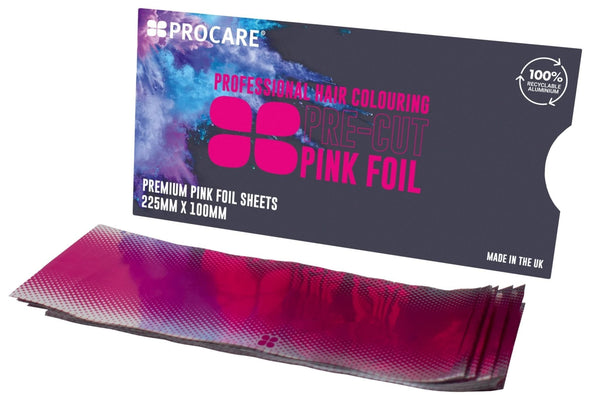 fanola ProCare 22.5cm x 10cm Large Pink Foil Strips