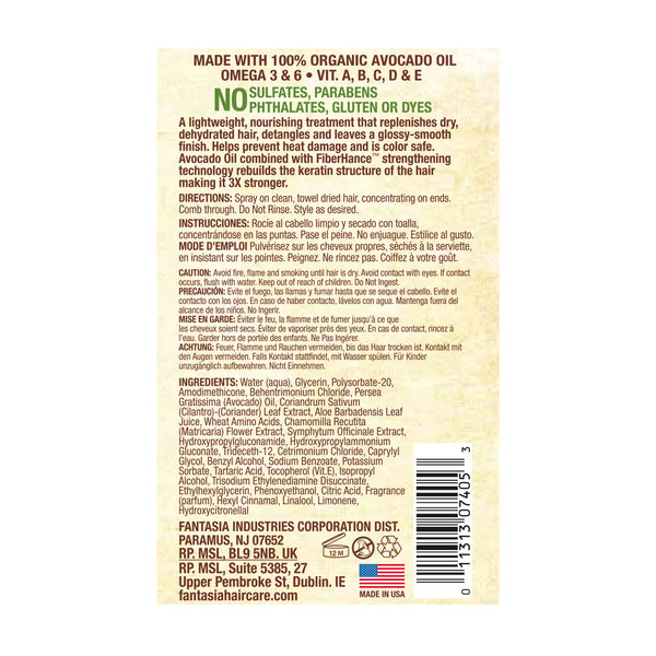 Fantasia Avocado Cilantro Leave-In Treatment 6 Oz