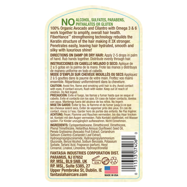 Fantasia Avocado Cilantro Serum 4 Oz