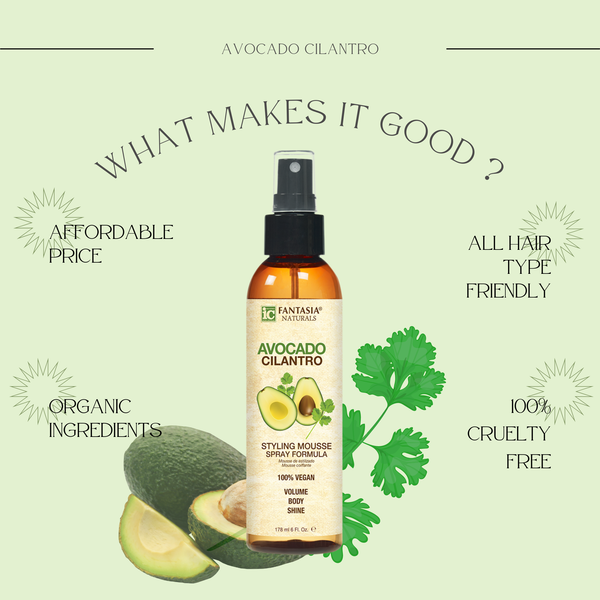 Fantasia Avocado Cilantro Styling Mousse 6 Oz