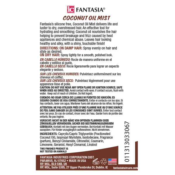 Fantasia COCONUT ‣ Oil Mist 6 Oz