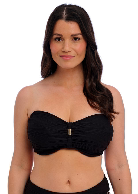 fantasie Bandeau Bikini Top Black