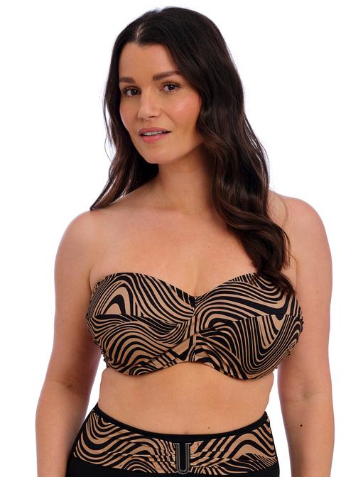 fantasie Bandeau Bikini Top Mocha
