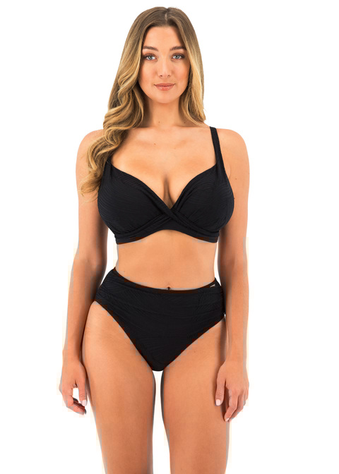 Fantasie Deep Gathered Bikini Brief Black