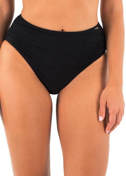 fantasie Deep Gathered Bikini Brief Black