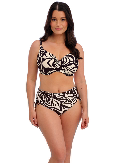 Fantasie Full Cup Bikini Top Black Cream