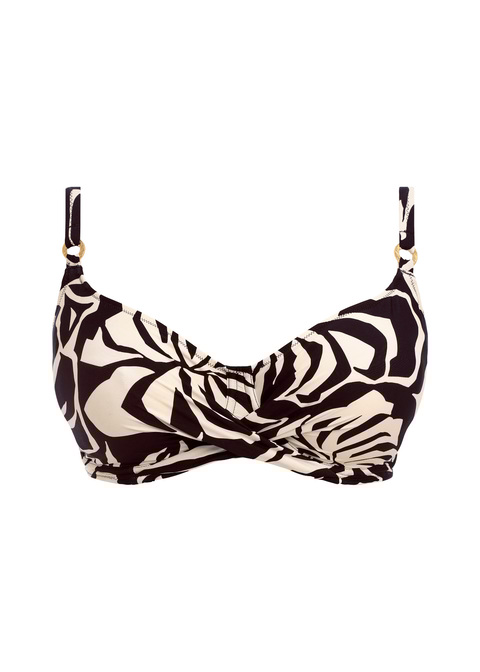 Fantasie Full Cup Bikini Top Black Cream