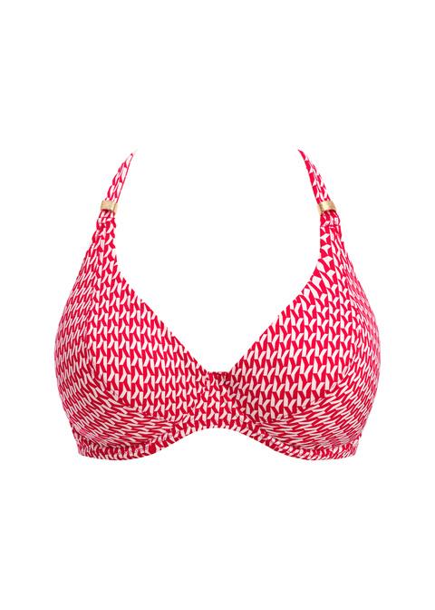 Fantasie Halter Bikini Top Radiant Red
