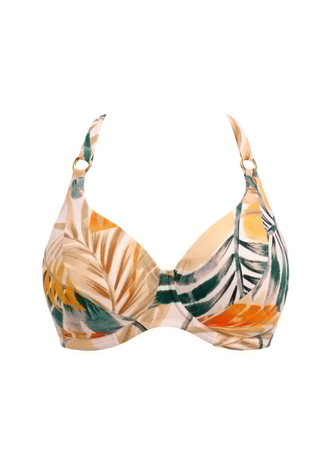Fantasie Halter Bikini Top Warm Sunset