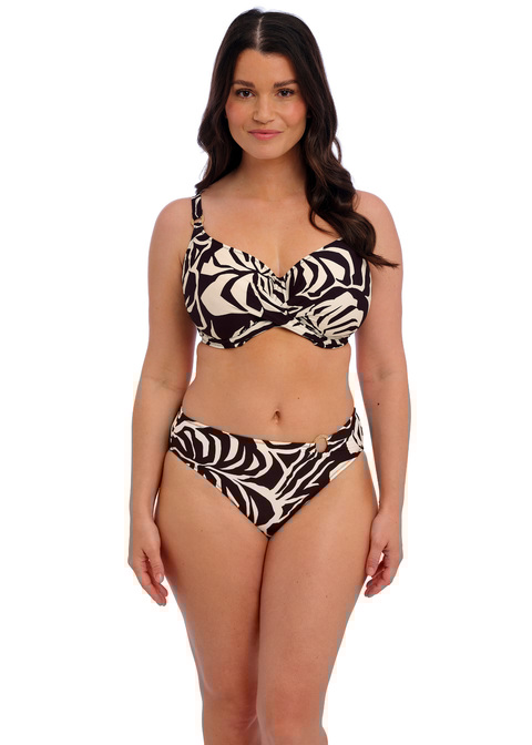 Fantasie Mid Rise Bikini Brief Black Cream
