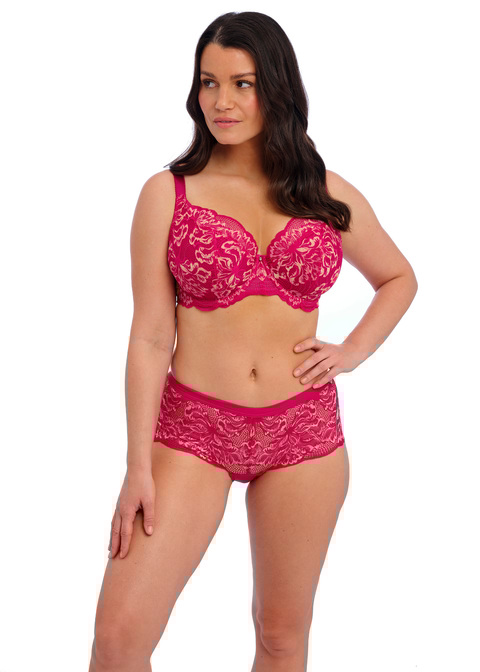Fantasie Padded Plunge Bra Cerise