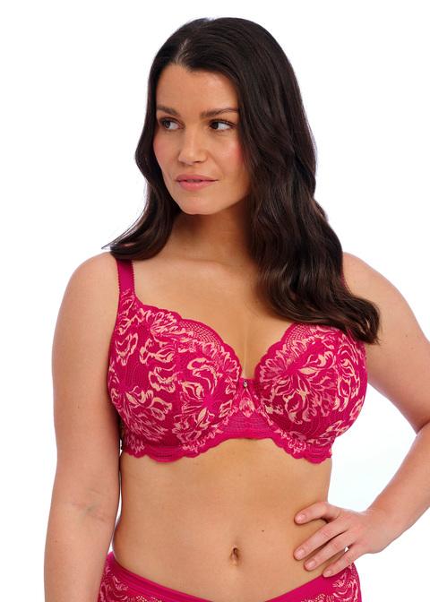 fantasie Padded Plunge Bra Cerise