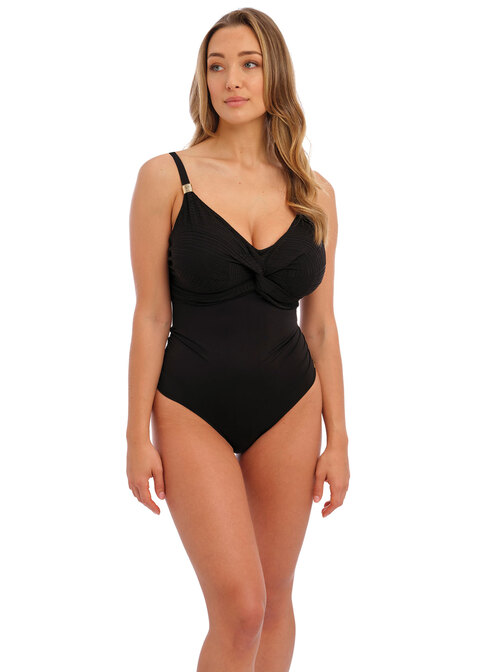 Fantasie Twist Front Swimsuit Black