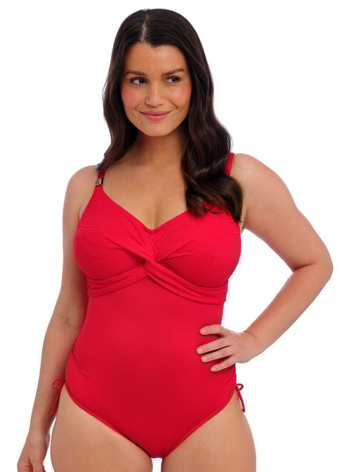 fantasie Twist Front Swimsuit Radiant Red
