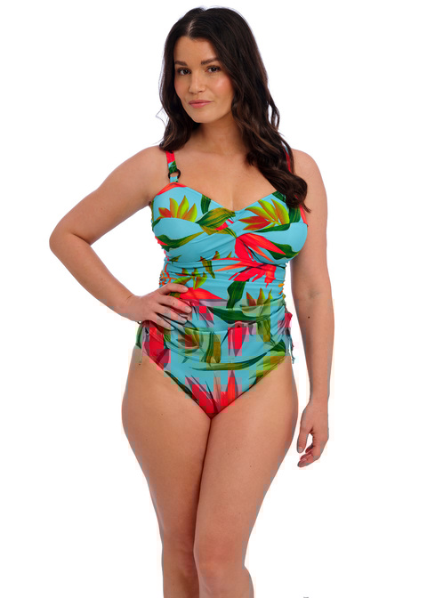 Fantasie Twist Front Tankini Top Aqua
