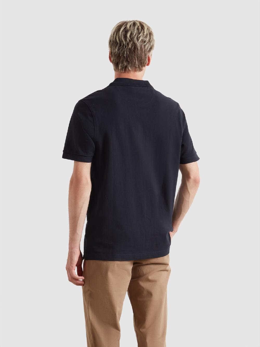 Farah Blanes Organic Cotton Polo Shirt In True Navy
