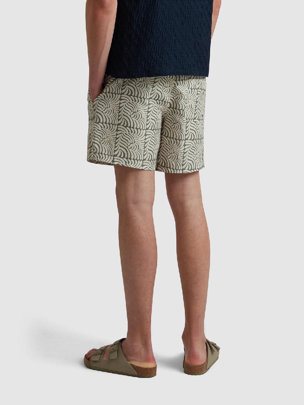Farah Colbert Fern Print Swim Shorts In Rocket Green
