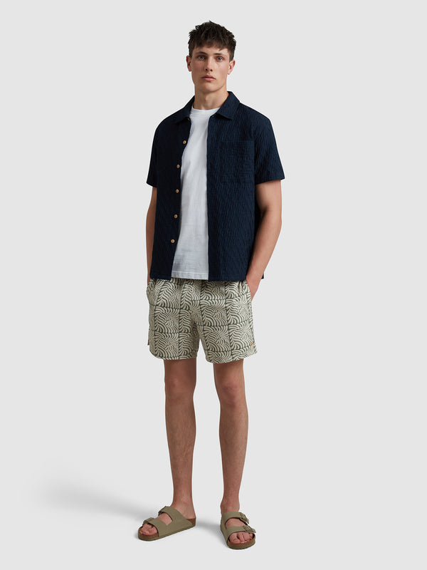 farah Colbert Fern Print Swim Shorts In Rocket Green