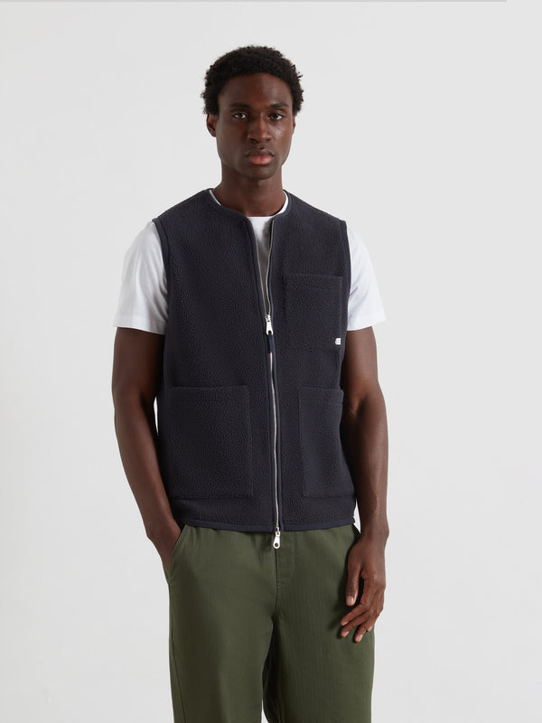 farah Abbott Gilet In True Navy