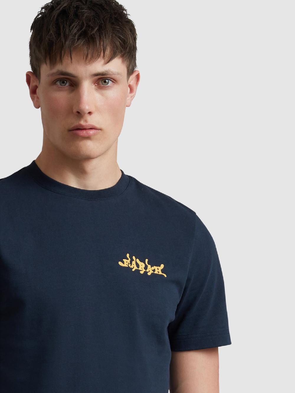 farah Amesbury Graphic T-Shirt In True Navy
