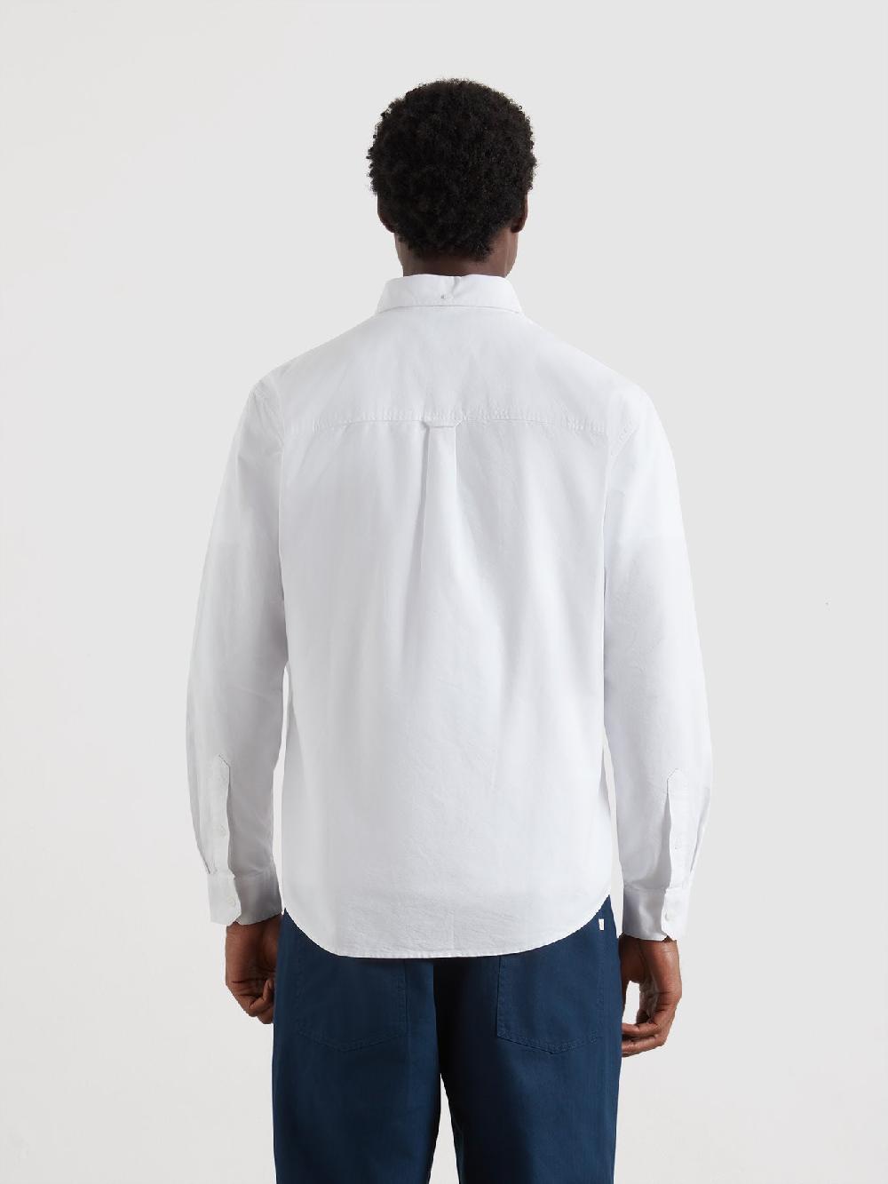 Farah Brewer Box Fit Oxford Shirt In White