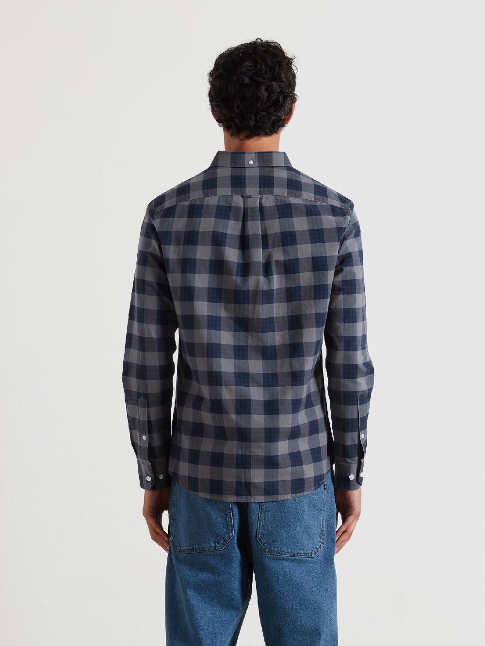 Farah Brewer Check Oxford Shirt In Yale