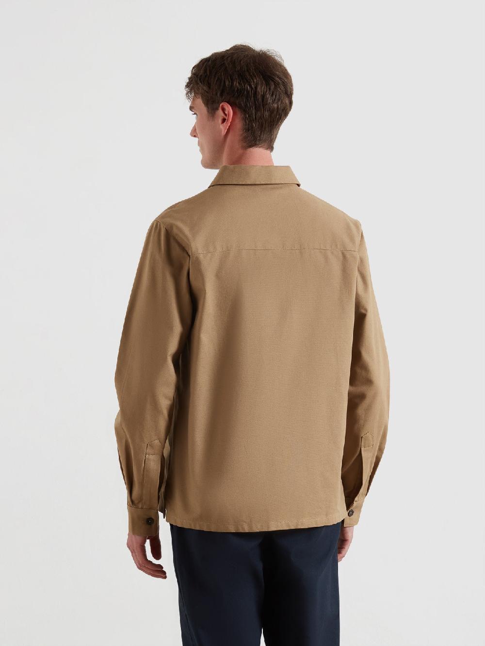 Farah Callier Overshirt In Beige