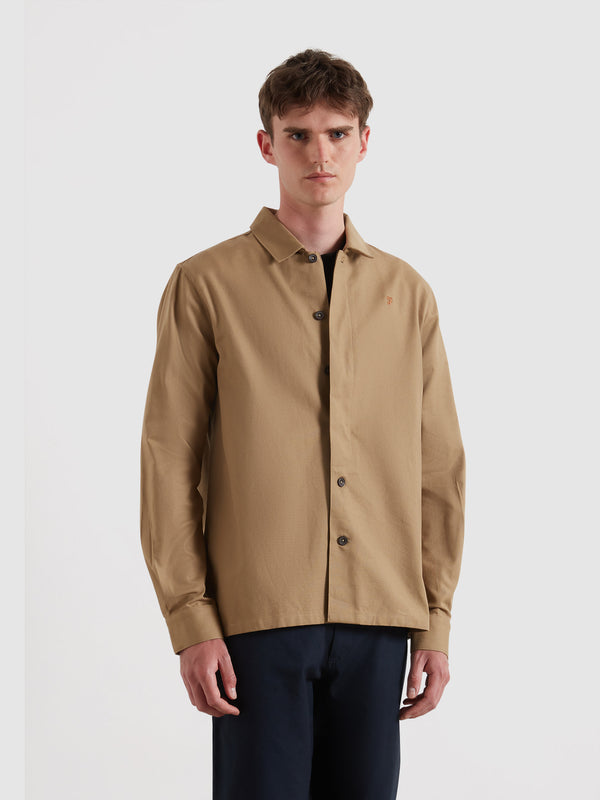 farah Callier Overshirt In Beige