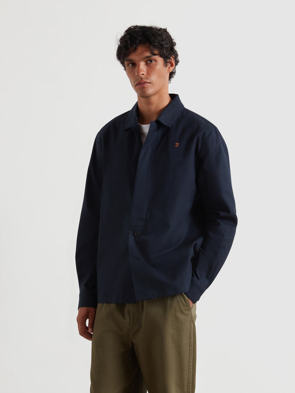 farah Callier Overshirt In True Navy