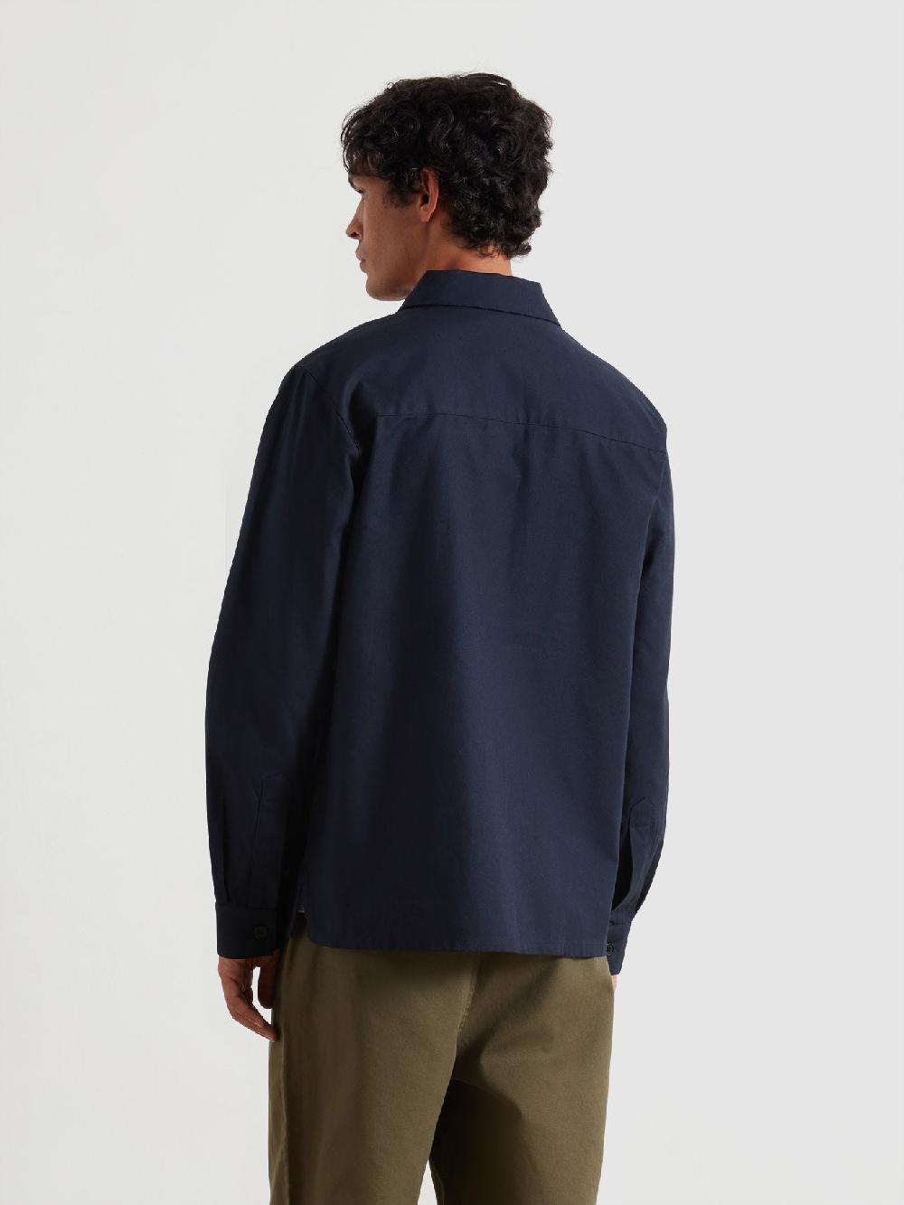 Farah Callier Overshirt In True Navy
