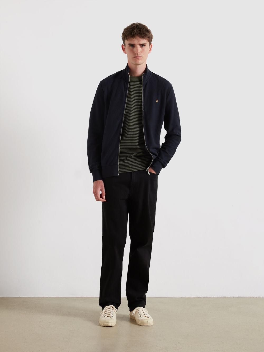 Farah Castle Stripe T-Shirt In Evergreen