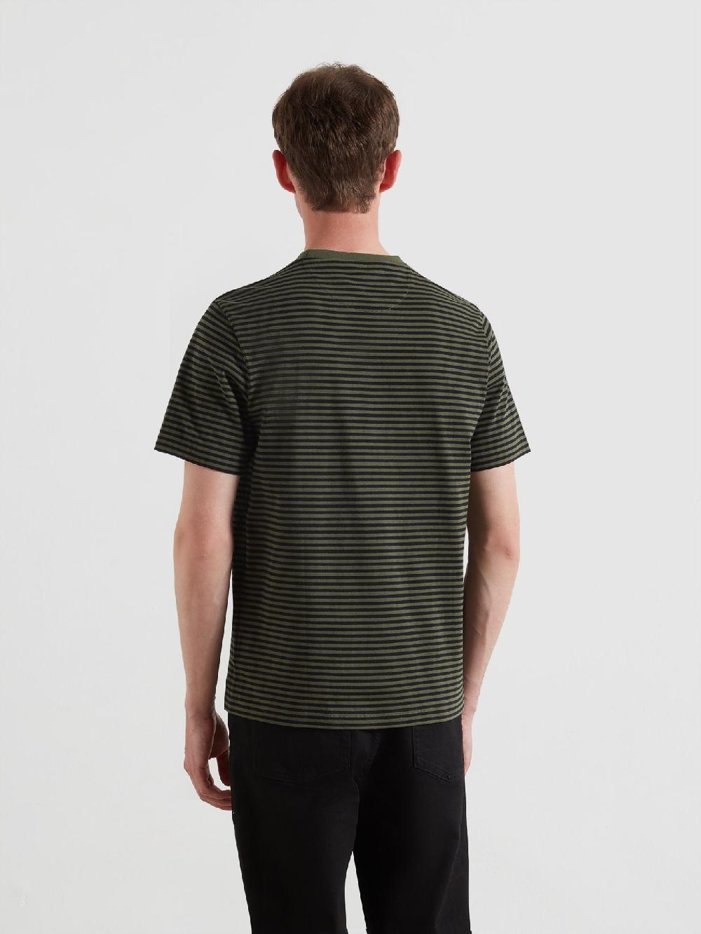 Farah Castle Stripe T-Shirt In Evergreen