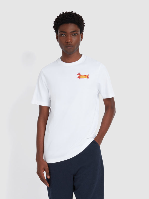 farah Devon Graphic T-Shirt In White