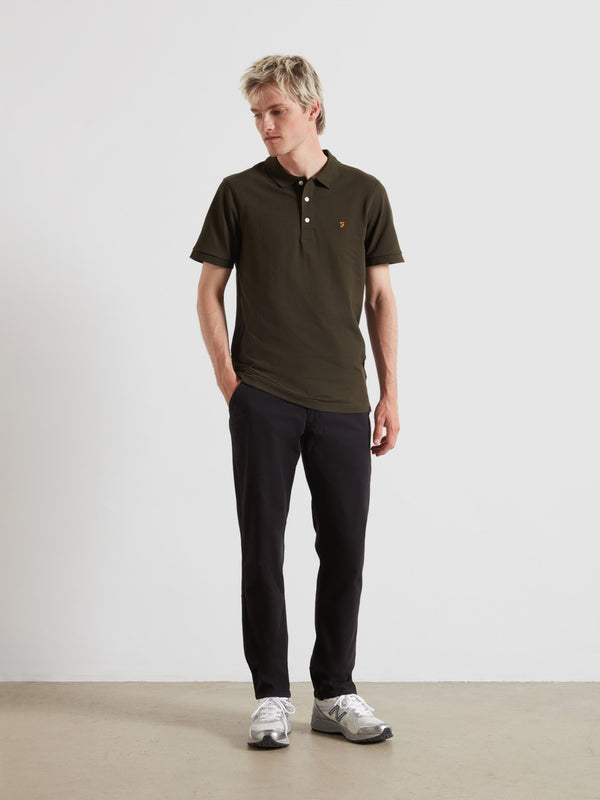 farah Elm Slim Fit Chinos In Black
