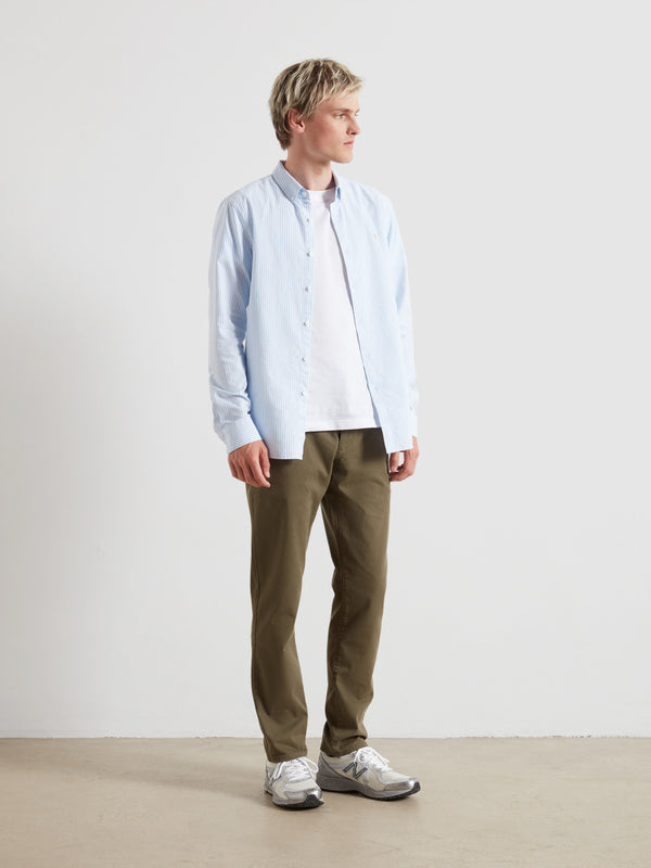 farah Elm Slim Fit Chinos In Olive Green