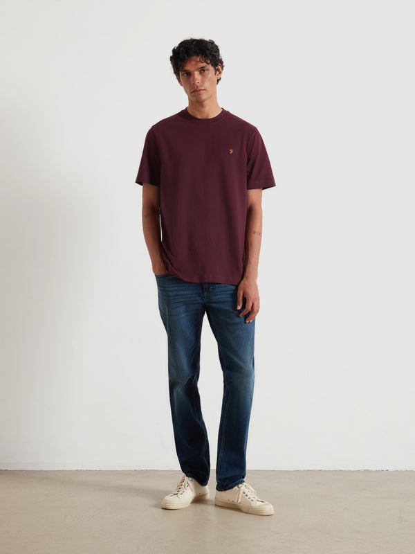 farah Elm Slim Fit Jeans In Worn Rinse