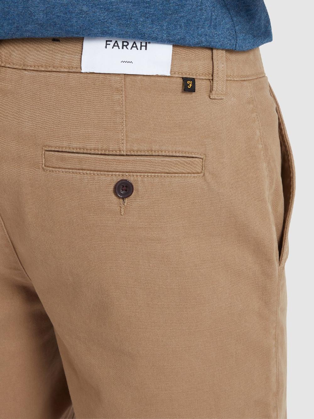 Farah Hawk Chino Shorts In Beige